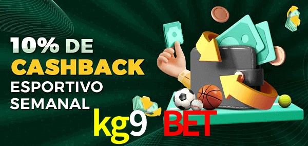 10% de bônus de cashback na kg9 bet